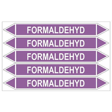 Značení potrubí, formaldehyd